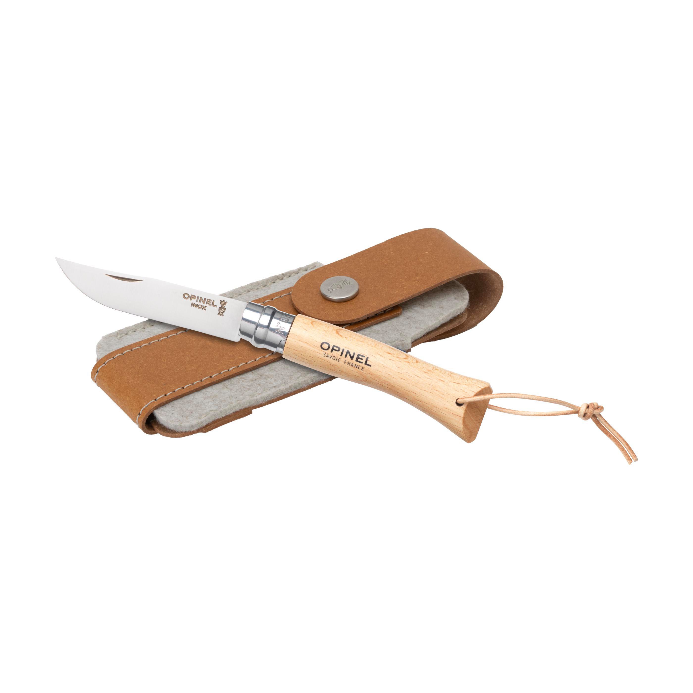 Coltellino tascabile Opinel Inox No 07 | Con custodia da cintura